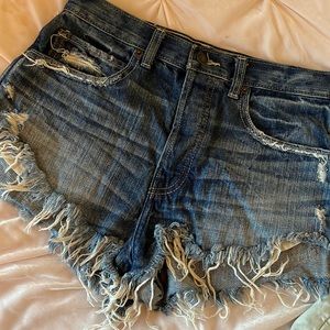 036 Abercrombie & Fitch denim cutoff shorts